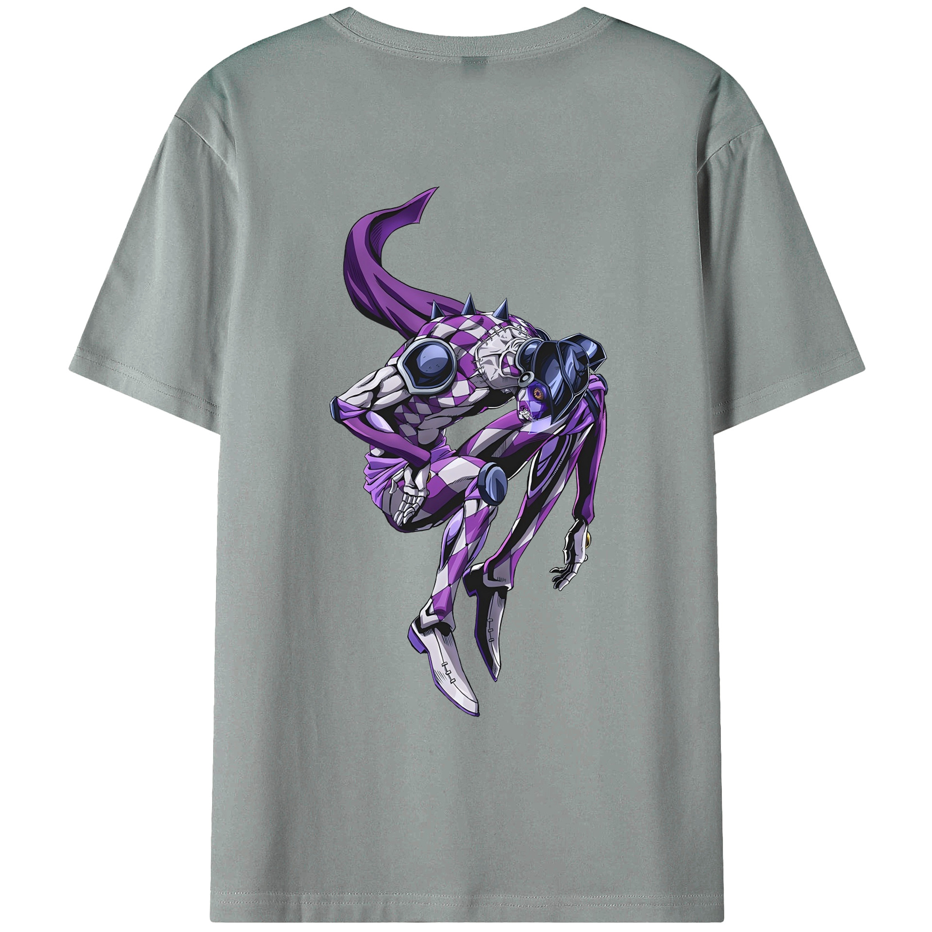 （画像用） ジョジョの奇妙な冒険 パンナコッタ?フー JoJo's Bizarre Adventure Pannacotta Fugo 綿100％ メンズ半袖Tシャツ（バックプリント） 通気性